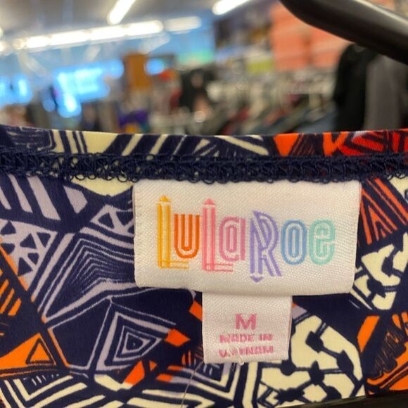 Med LuLARoe Orange & Purple Vest Cardiagn - Picture 4 of 4